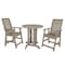 Highwood Usa Weatherly 3pc Round Counter Height Outdoor Patio Furniture Dining Set AD-CNW36-WBR - alternate 1
